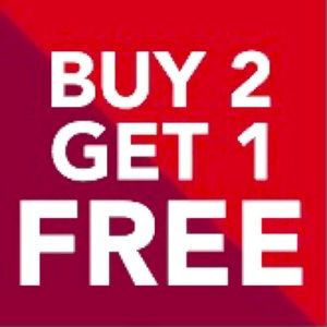 Buy 2 get 1 free